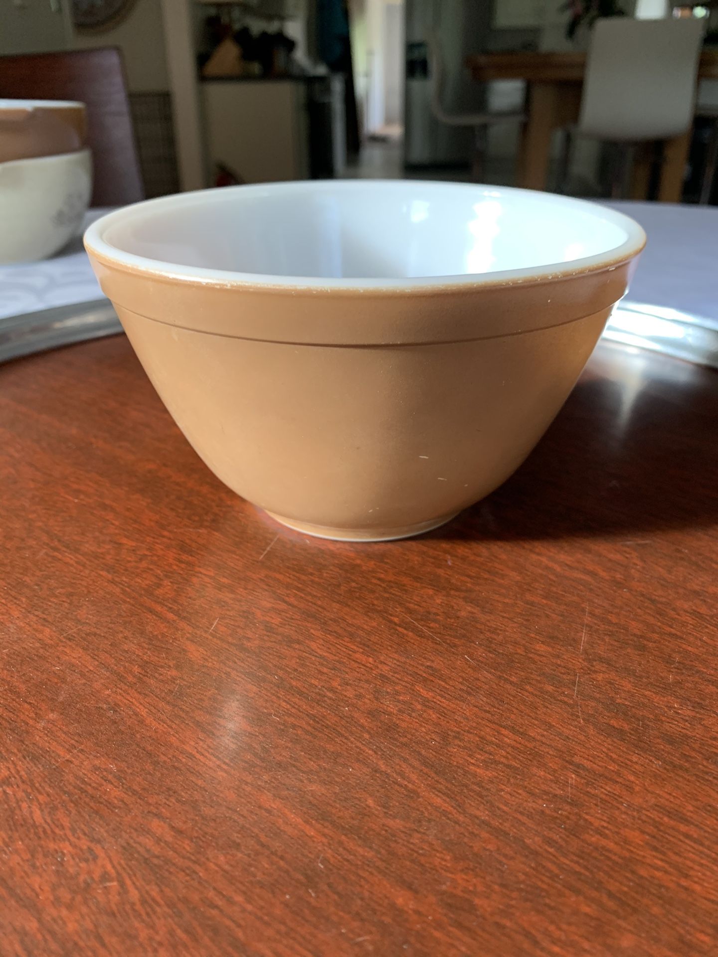 Vintage Pyrex 401 Brown Town And Country Bowl