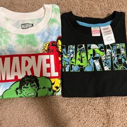New- Marvel T Shirts Size 7