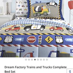 Dream factory  Twin Bed Set Cars/trucks 