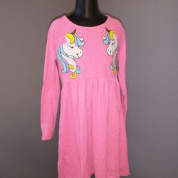 Girls long sleeve size 6 dress with unicorns by freestyle revolution
100% cotton