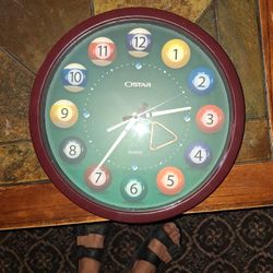 Clock Pool Table