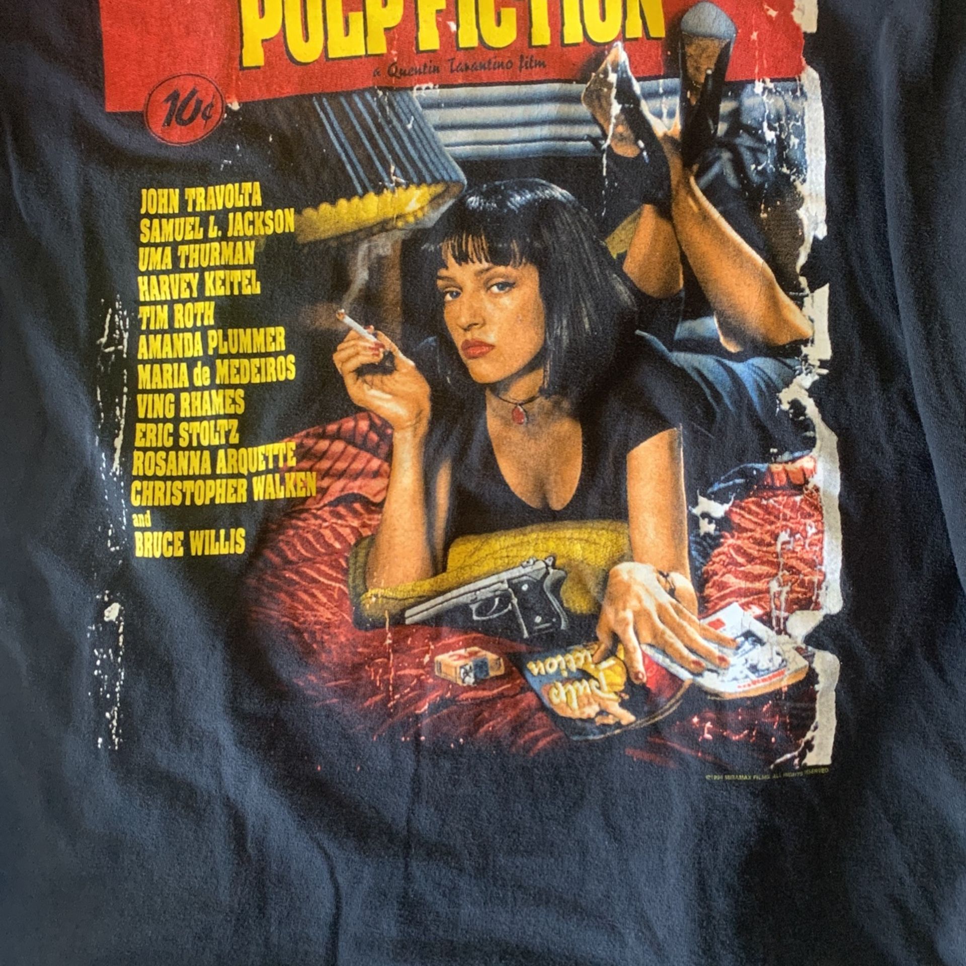 Vintage 1994 Pulp Fiction T Shirt Winterland Tag - www 