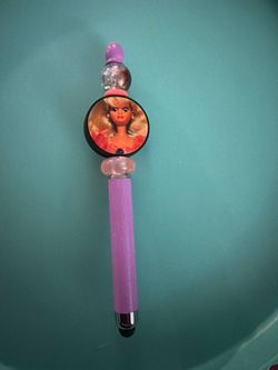 Silly face barbie pen