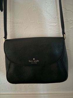 kate spade monica medium flip bag black leater Original price $115