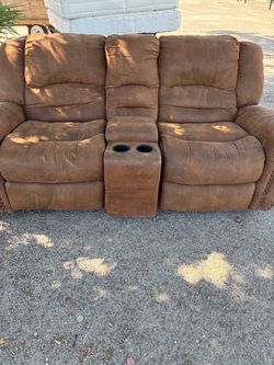Brown recliner