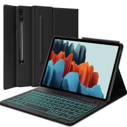 Samsung Galaxy Tab S8 Plus/S7 Plus /S7 FE Keyboard Case 12.4 inch, 7 Colors