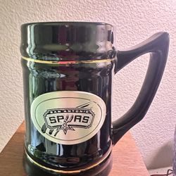 NBA San Antonio Spurs Black Ceramic Coffee Cup 
