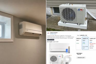 12,000 BTU 115V Mini Split AC air conditioner & heater