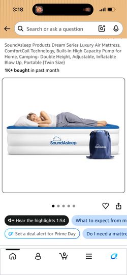 SoundAsleep Dream Series Twin Air Mattress