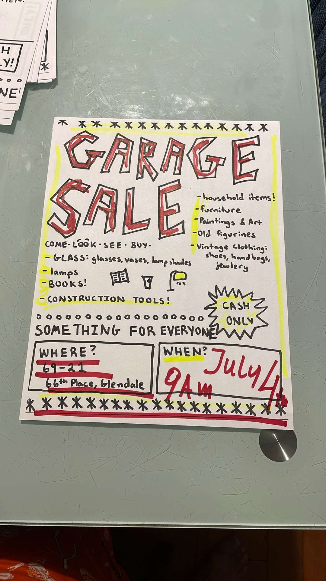Garage Sale Lots Of Stuff
