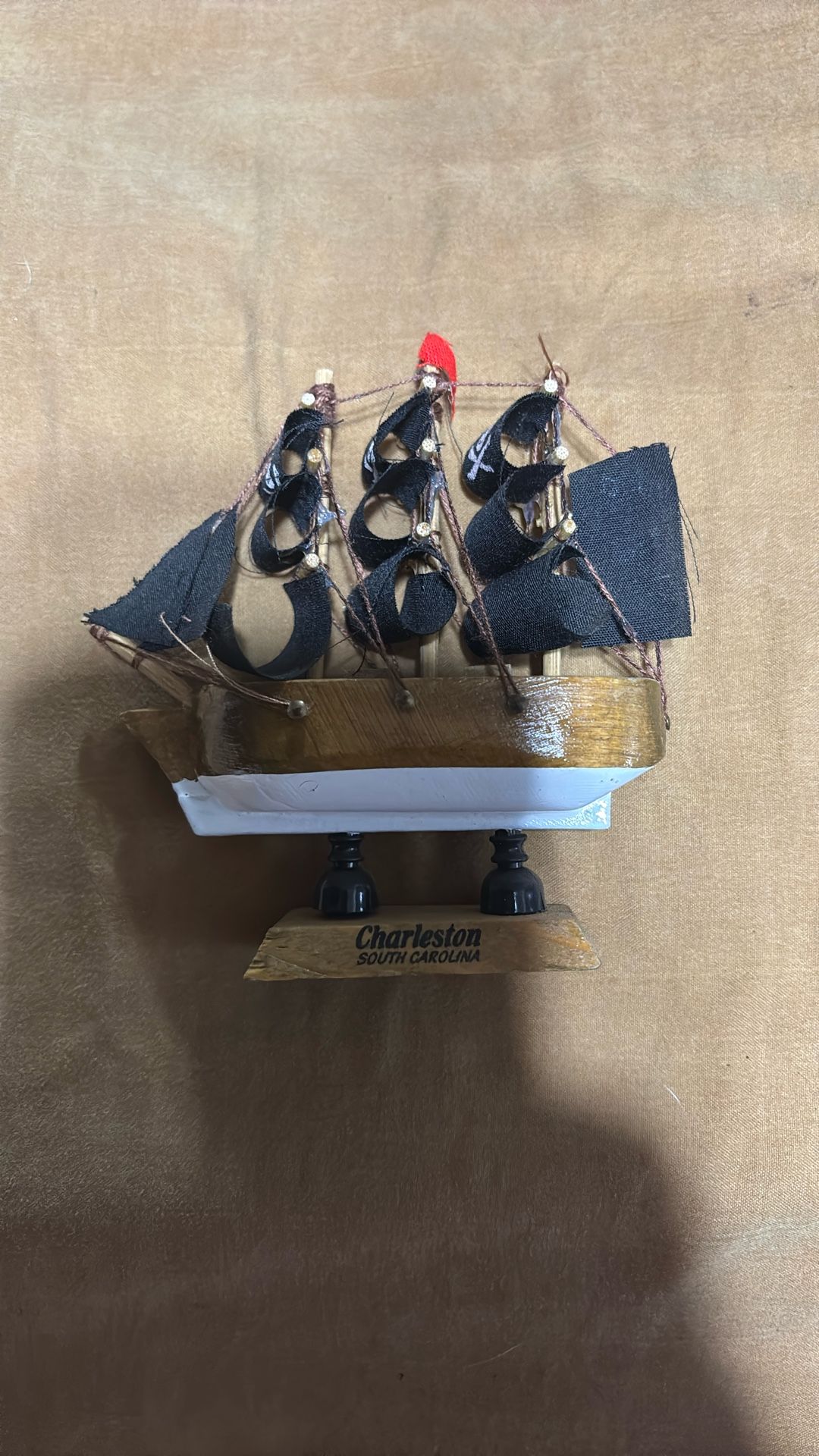 Small Pirate Ship Statue From Charleston SC