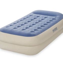 Intex 18" Twin Dura-Beam Standard Raised Pillow Rest Airbed Mattress