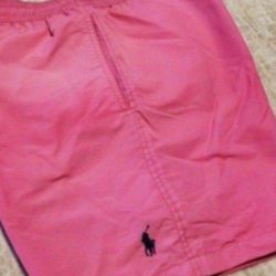 Men's Polo Ralph Lauren Pink Swim Suit.   Size Small