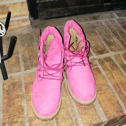 Pink Timberland Boots 