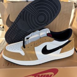 Nike Air Jordan 1 Low “Rookie of the Year”Brown Sail OG CZ0790-107 Mens Size 13