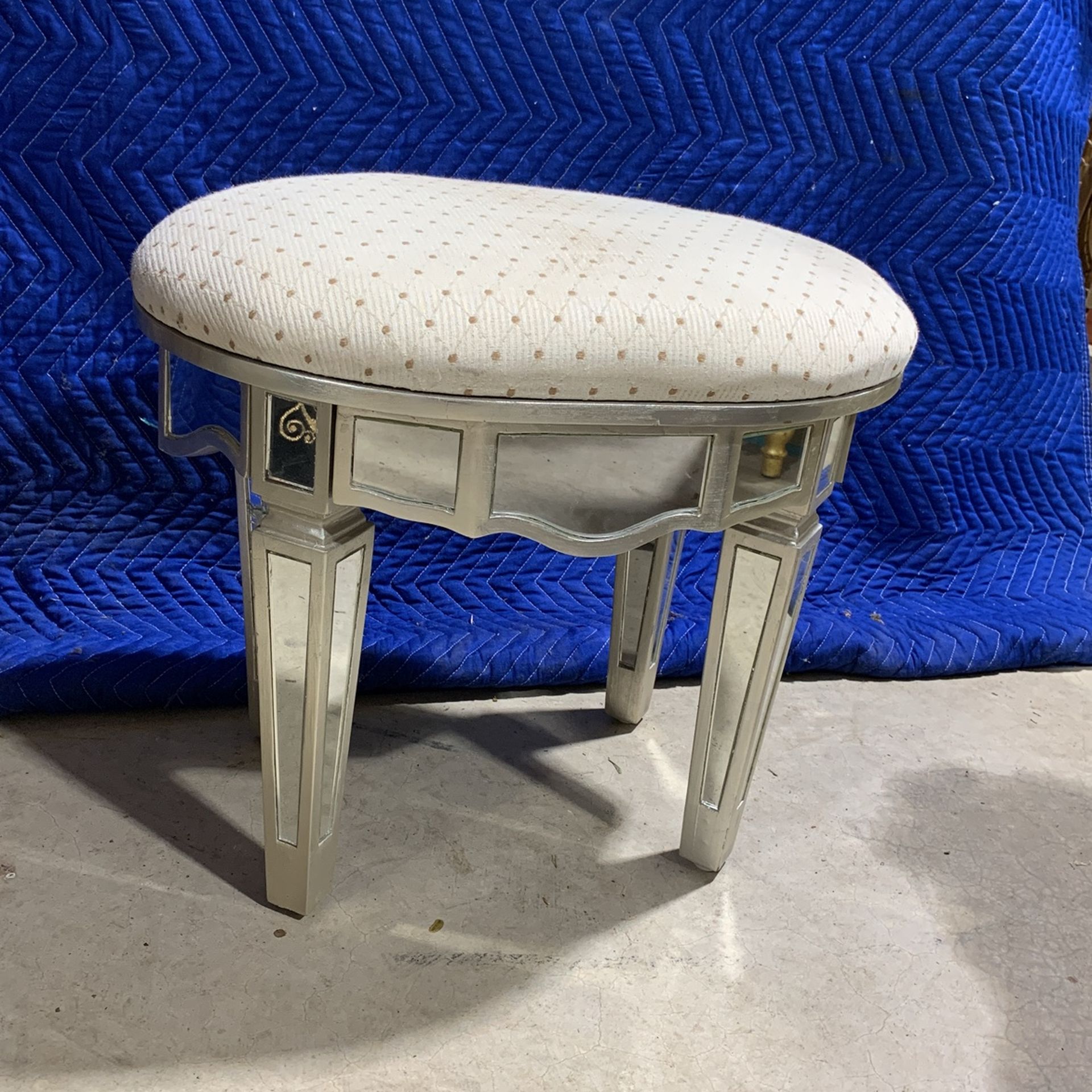 Mirrored Foot Stool