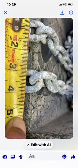Galvanized boat chain