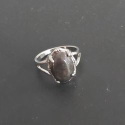 TIGER EYE NEW SIZE 7 POLISHED CABECHON RING