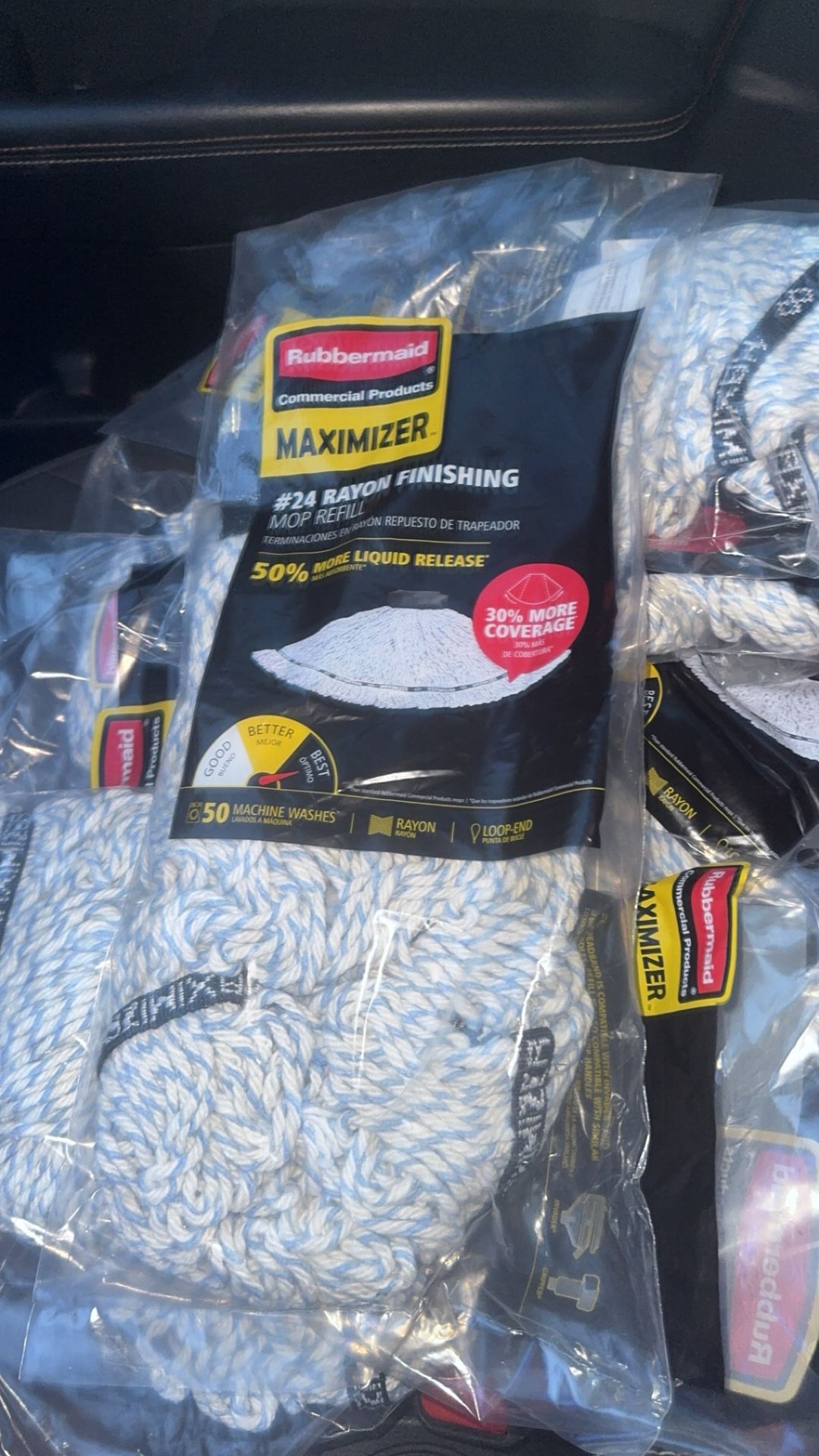 Eleven (11) Maximizer #24 Rayon Mop Heads