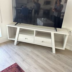 TV stand we have is less than 60 days old.