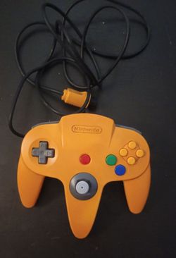 Nintendo N64 fire orange controller