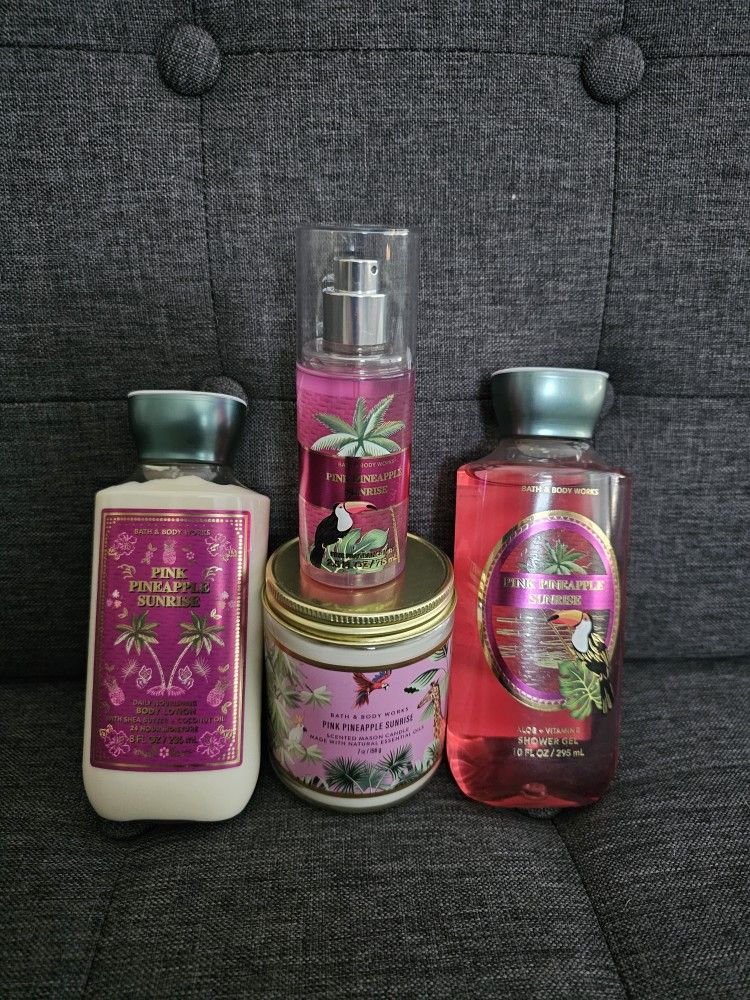 Pink Pineapple Sunrise Bath And Body Works