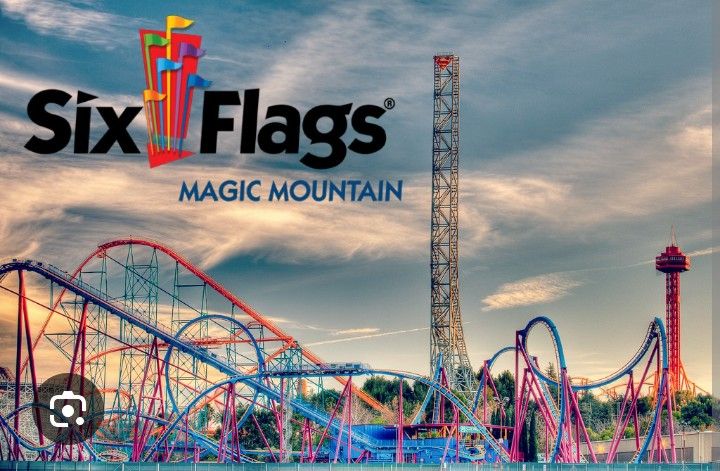 Six Flags Magic Mountain 2 E-Tickets Available $50.00 Each  Good For Any Day Thru 2024  Local Meet Is Okay 