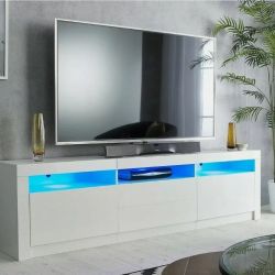 White Glossy TV Stand | $165