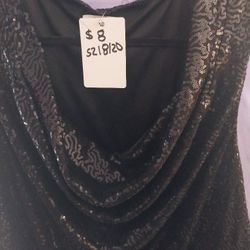 Plus Size Sequin Cowl Neck Top  18/20