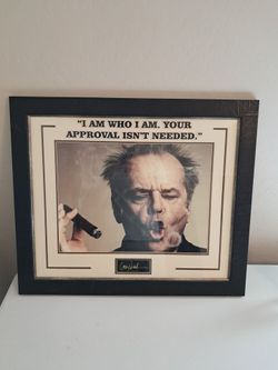 Jack Nicholson signed framed memorabilia