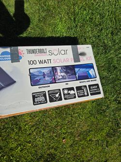 Thunderbolt 100watt Solar Panel Kit New