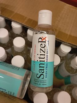 Pallet of hand sanitizer