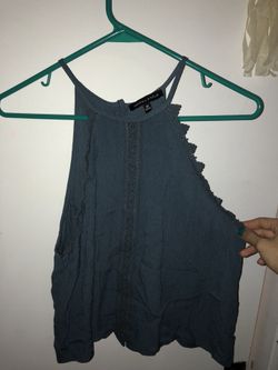 Kendall and kylie blue halter top size small