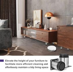 Adjustable Stainless Steel Furniture Legs - Set of 4