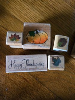 Thanksgiving Rubber Stamp Set of 5