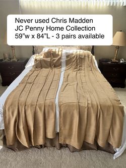 Chris Madden Curtains from JC Penny Home Collection, never used