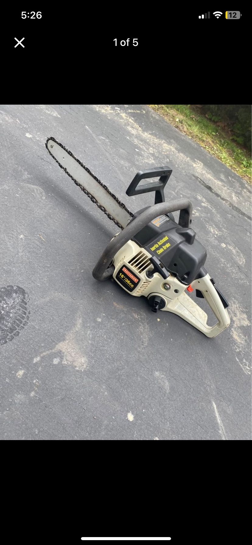 16” Craftsman Chainsaw