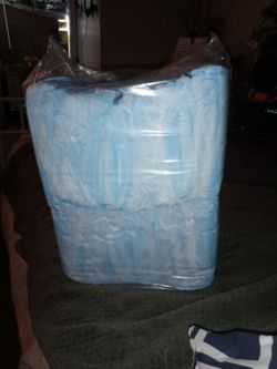 Blue bed pads
