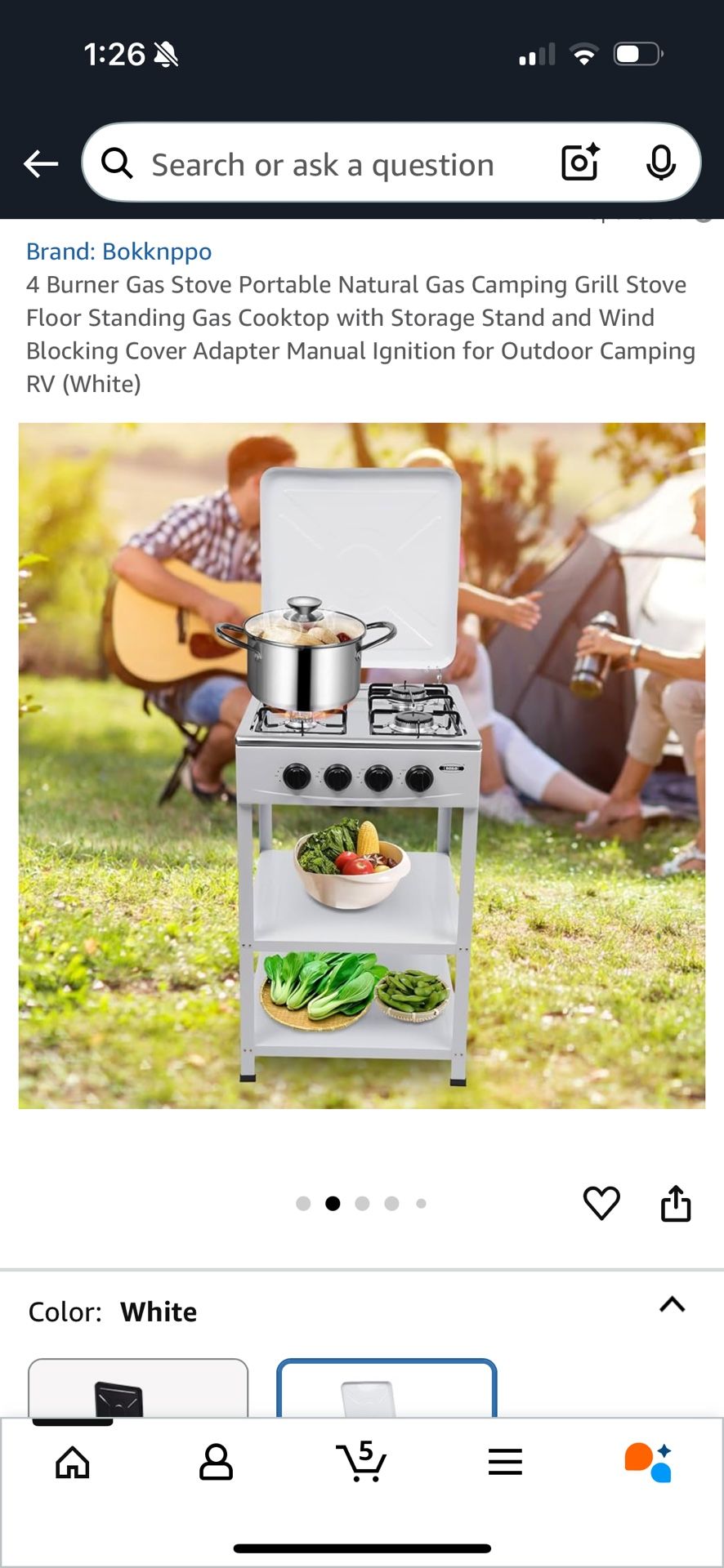 New 4 Burner Gas Stove Portable