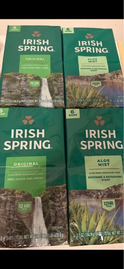 Irish spring bar soap 6 count 4/$20