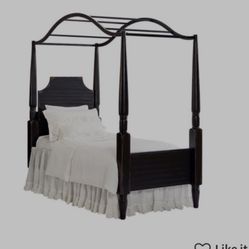 Custom Made Pine Canopy Bed For Your Little Princess!
