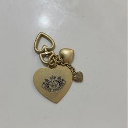 Y2K vintage chunky gold rhinestone juicy couture bag charm FOB