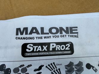 Malone Stax Pro 2 two kayak vertical car carrier