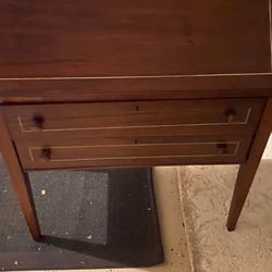 Vintage Dropleaf Top Secretary Desk Has Value 