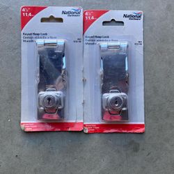 Keyed Hasp Lock With 2 Keys 