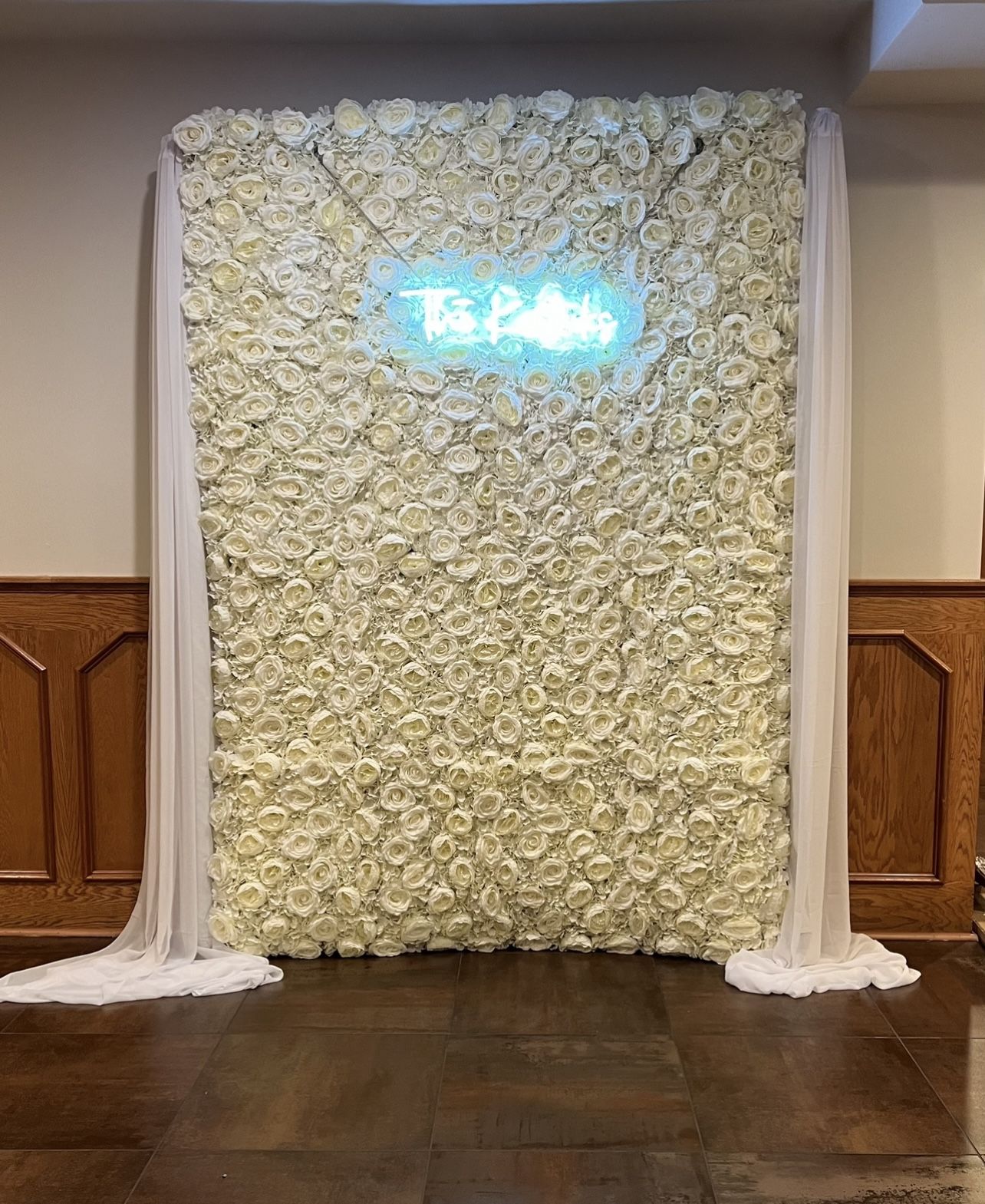 Fake Flower Wall Decor $350 for Sale