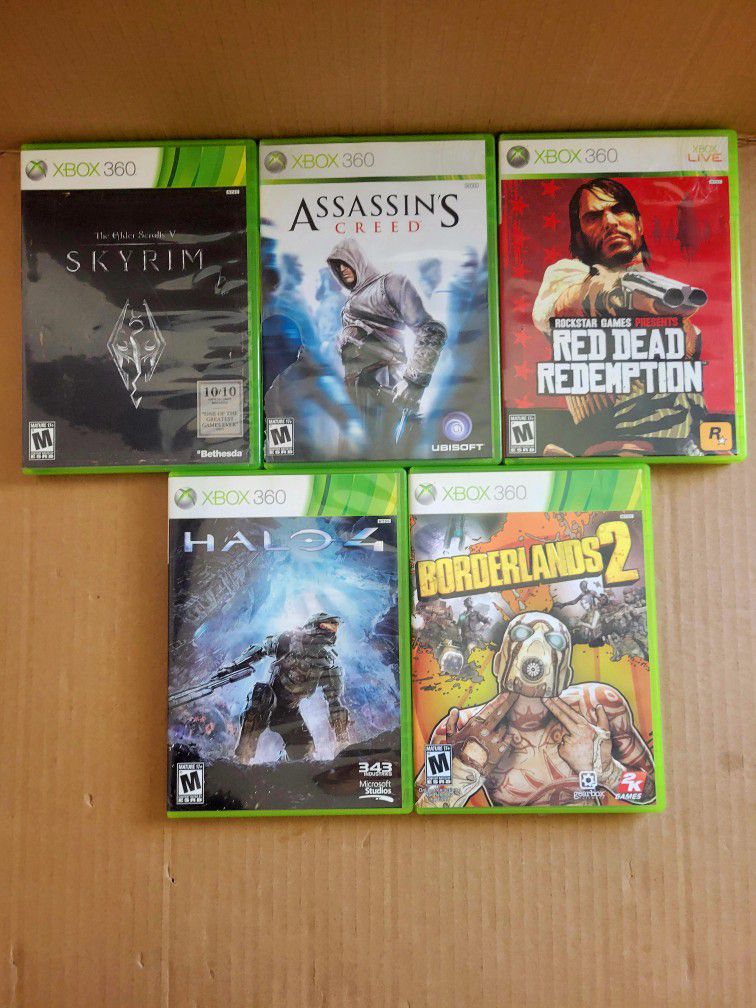 Lot Of 5 Xbox 360 Games