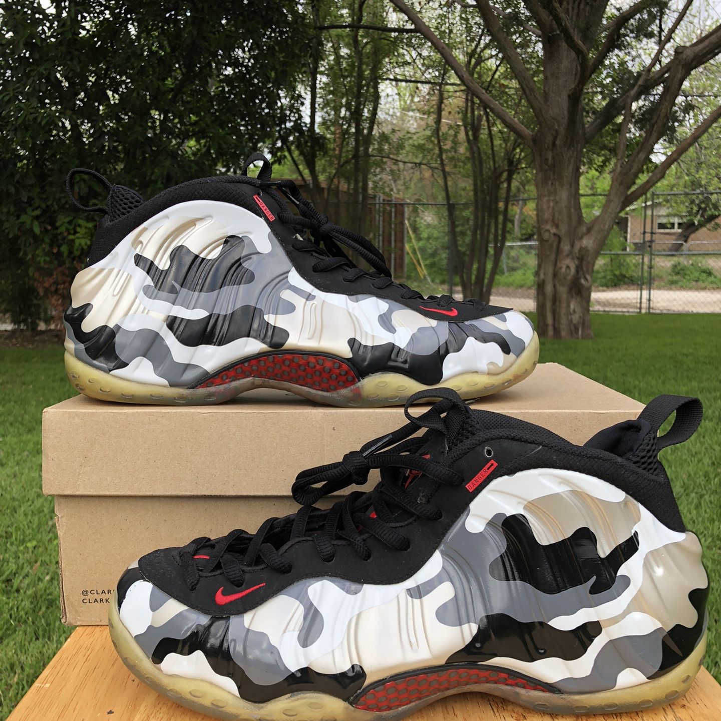 NIKE FOAMPOSITE ONE Penny Hardaway FIGHTER JET WHITE BLACK CAMO 575420-001  SZ 11.5 VNDS for Sale in Mesquite, TX - OfferUp
