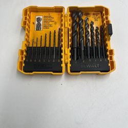 DEWALT Drill Bit Set up to 1/2"  – Black Oxide – Tapered Web Resists Breakage