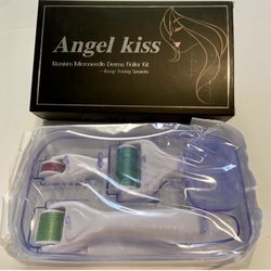 DERMA ROLLER MICRONEEDLING KIT 3-in-1 FACE + BODY TITANIUM MICRONEEDLE GLOWING SKIN SPA FACIAL SKIN CARE BEAUTY GIFT (NEW)